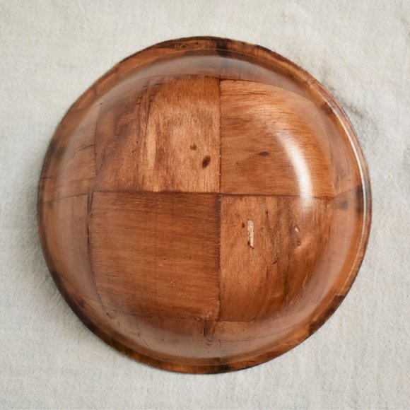 Vintage Formosa-Wood woven wood weave bowl handcrafted in Taiwan NWT - Picture 3 of 5